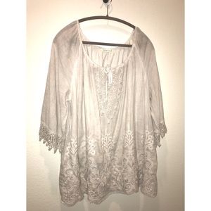 Boho Embroidered Blouse